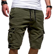 Load image into Gallery viewer, Men&#39;s Slim Fit Shorts Summer Casual Half Pants Pockets Button Short Trousers US