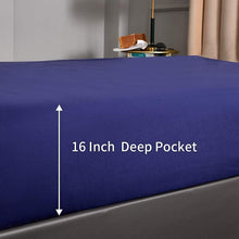 Load image into Gallery viewer, 4 Piece King Bed Sheet Set - Brushed Microfiber Bedding - Bedding Sheets &amp; Pillowcases - Deep Pockets - Easy Fit - Breathable &amp; Cooling Sheets