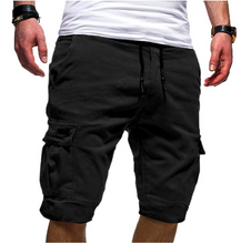 Load image into Gallery viewer, Men&#39;s Slim Fit Shorts Summer Casual Half Pants Pockets Button Short Trousers US