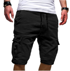 Men's Slim Fit Shorts Summer Casual Half Pants Pockets Button Short Trousers US