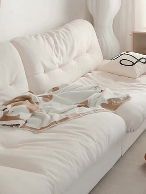 Cloth Comfortable White Sofa