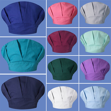 Men Women Kitchen Lampblack And Dustproof Work Caps Cotton Solid Color Nurse Caps