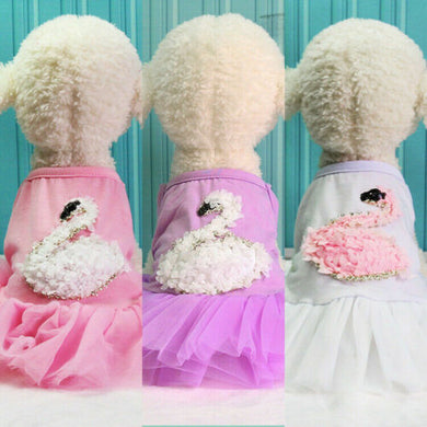 Cute Pet Puppy Dog Lace Princess Tutu Dress Skirt Clothes Apparel Costume XS-XXL For Summer