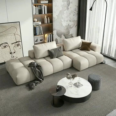Leather Fashion White Sofa Easy Clean