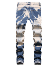Load image into Gallery viewer, Men Ripped Biker Skinny Jeans Frayed Pants Casual Slim Fit Jogger Denim Trousers