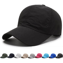 Load image into Gallery viewer, Baseball Cap Mesh Quick Dry Breathable Adjustable Visor Sun Hat Summer Men Women