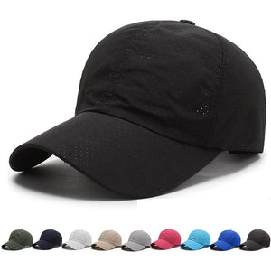 Baseball Cap Mesh Quick Dry Breathable Adjustable Visor Sun Hat Summer Men Women