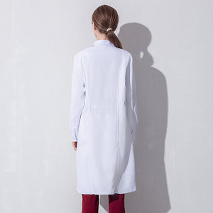 New Doctor Uniform White Coat Unisex White Coat Short Sleeves Long Sleeves For Spring And Summer