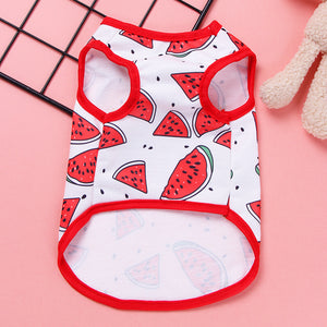 Summer Pet Clothes Small Dog Spring Clothes Pet Puppy Costume Dog Cat Sports Apparel Vest