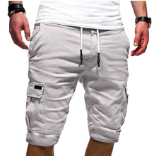 Load image into Gallery viewer, Men&#39;s Slim Fit Shorts Summer Casual Half Pants Pockets Button Short Trousers US