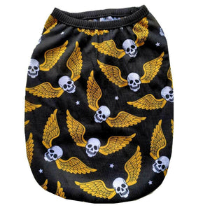 Yorkie Cute Skull Dog Clothes Pet Puppy Hooded Small Dog And Cat Apparel Colors XXS-5XL