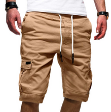 Load image into Gallery viewer, Men&#39;s Slim Fit Shorts Summer Casual Half Pants Pockets Button Short Trousers US