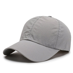 Baseball Cap Mesh Quick Dry Breathable Adjustable Visor Sun Hat Summer Men Women