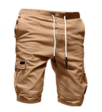 Load image into Gallery viewer, Men&#39;s Slim Fit Shorts Summer Casual Half Pants Pockets Button Short Trousers US