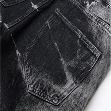 Load image into Gallery viewer, Fashion Men Moto Biker Jeans Straight Skinny Slim Fit Denim Casual Wash Pants US