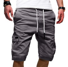 Load image into Gallery viewer, Men&#39;s Slim Fit Shorts Summer Casual Half Pants Pockets Button Short Trousers US