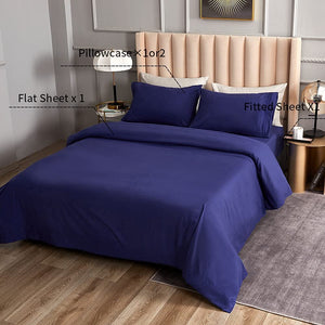 4 Piece King Bed Sheet Set - Brushed Microfiber Bedding - Bedding Sheets & Pillowcases - Deep Pockets - Easy Fit - Breathable & Cooling Sheets