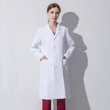 Load image into Gallery viewer, New Doctor Uniform White Coat Unisex White Coat Short Sleeves Long Sleeves For Spring And Summer