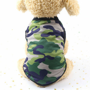 New Camo Small Dogs Clothes Pet Puppy Net Vest Dog Cat Apparel 3 Colors XS-XXL For Summer
