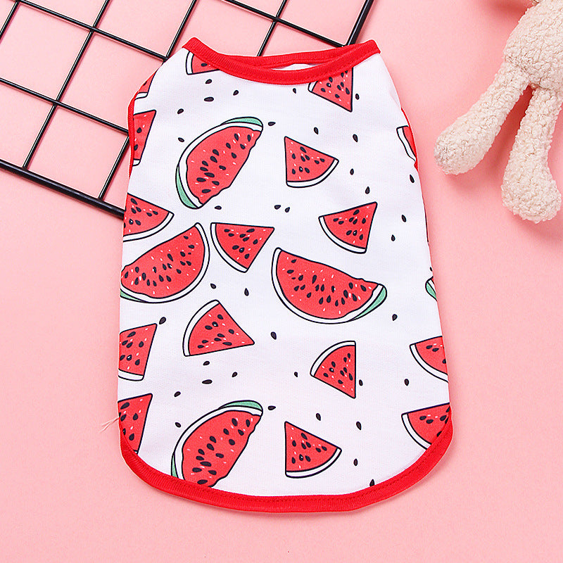 Summer Pet Clothes Small Dog Spring Clothes Pet Puppy Costume Dog Cat Sports Apparel Vest