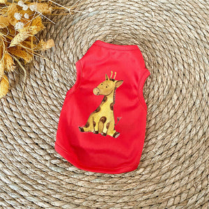 Small Medium Dog Spring Clothes Pet Puppy Costume Dog Cat Sports Apparel Vest For Summer